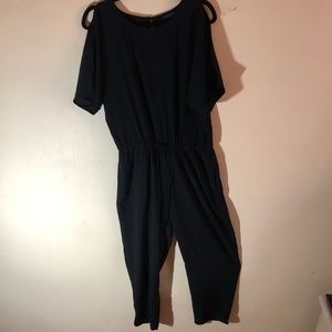 Silky black formal jumpsuit